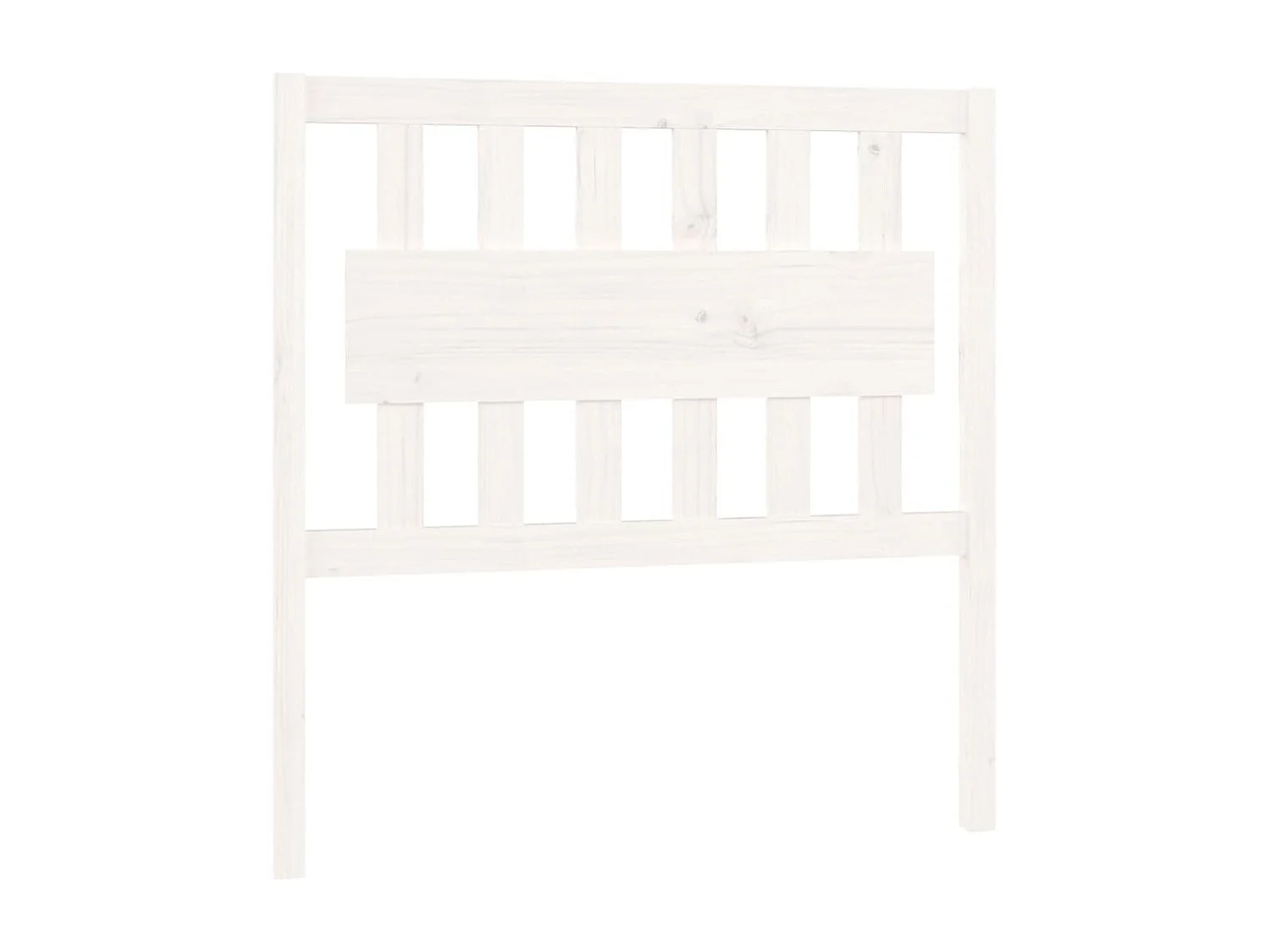 Cabecero blanco 95,5x4x100 cm Madera maciza de pino