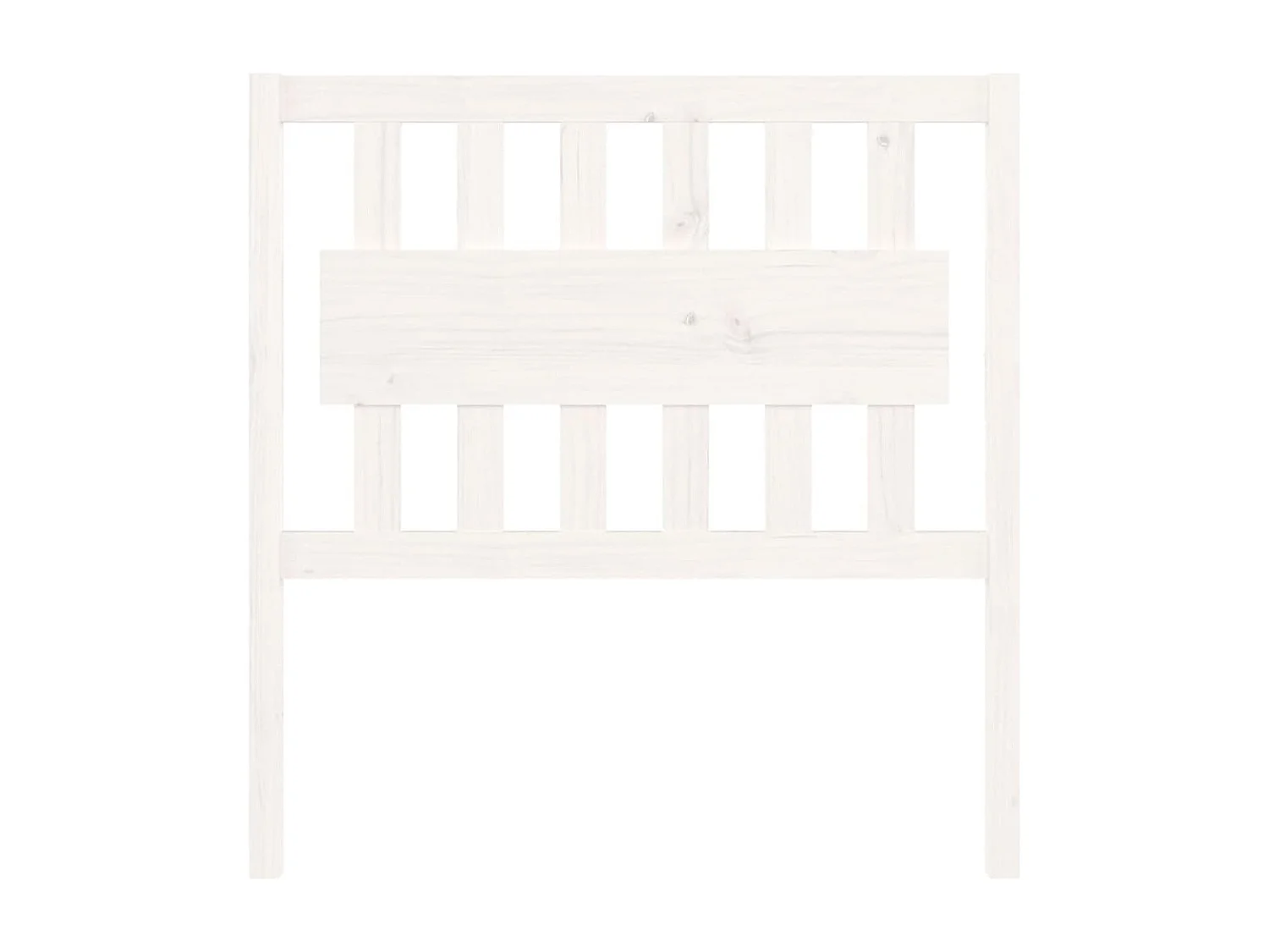Tête de lit Blanc 95,5x4x100 cm Bois massif de pin
