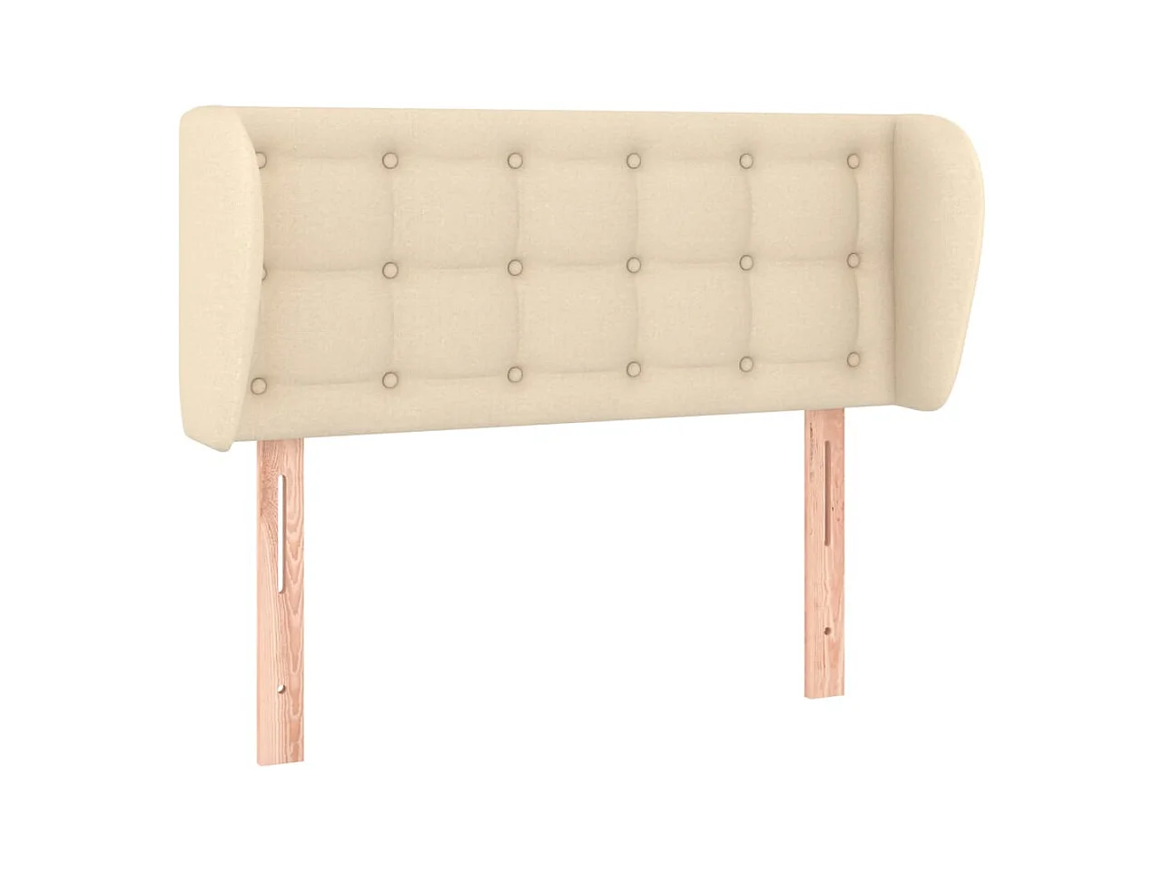 Cabecero con alas Crema 93x23x78/88 cm Tela