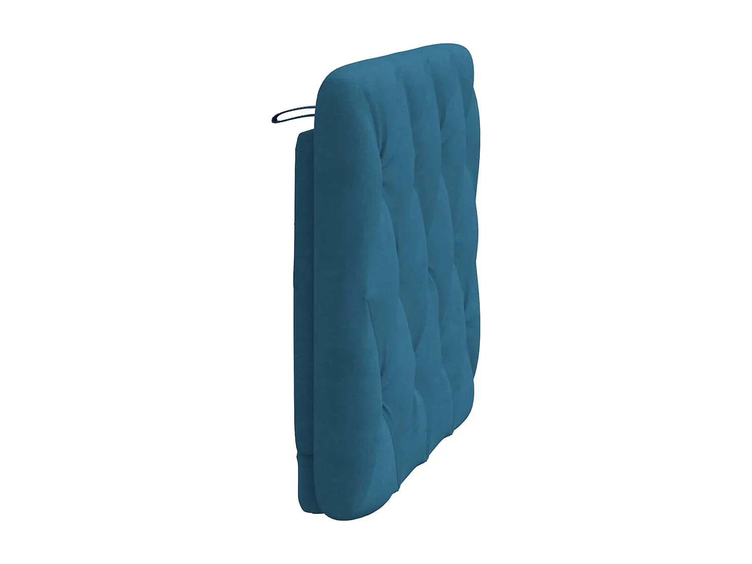 Cuscino testiera blu 80 cm velluto