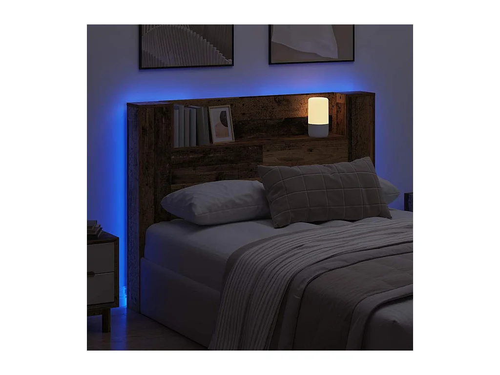 Cabecero de madera antiguo Gabinete de madera de ingeniería