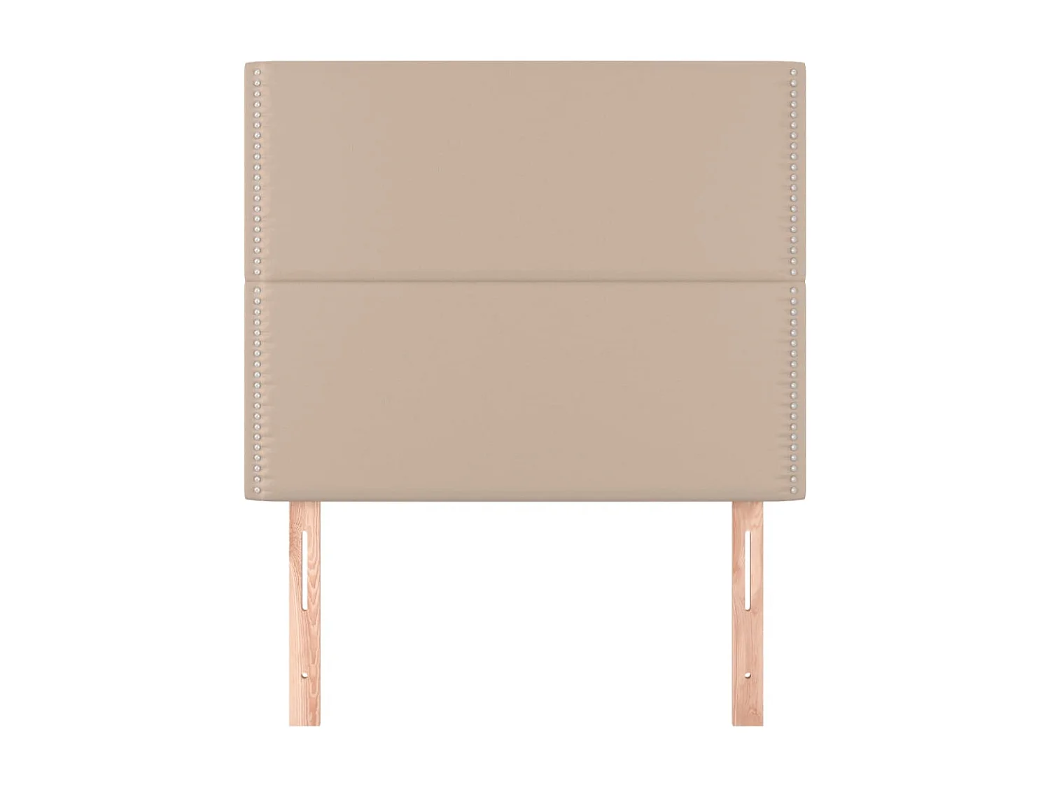 Hoofdborden 2 stuks Cappuccino 90x5x78/88 cm Kunstleer