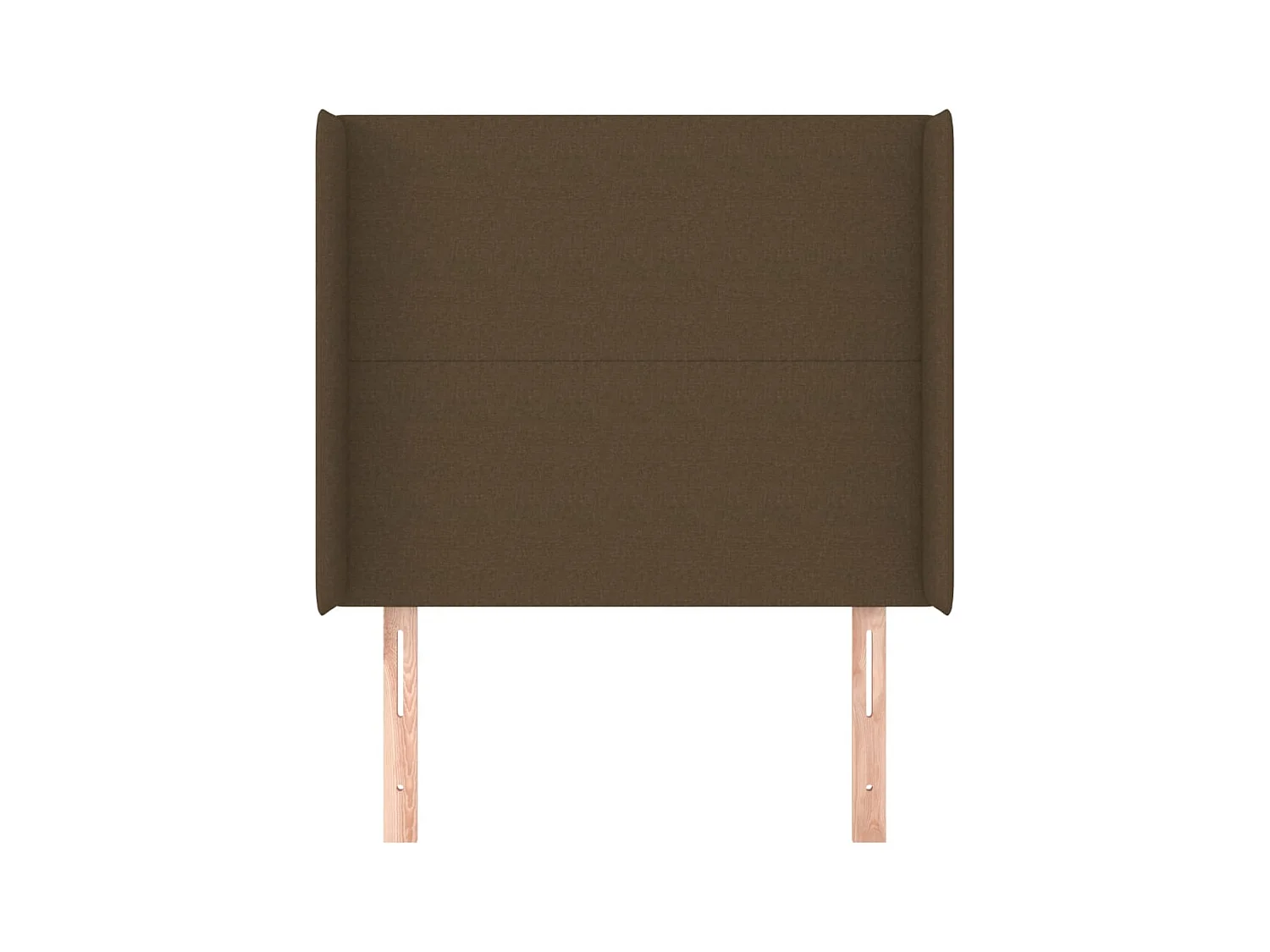 Hoofdbord met vleugels Donkerbruin 93x16x118/128 cm Stof
