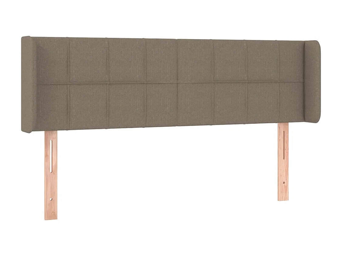 Taupe LED-Kopfteil 147x16x78/88 cm Stoff