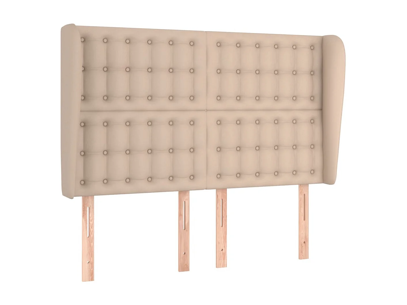 Tête de lit avec oreilles Cappuccino 147x23x118/128 cm