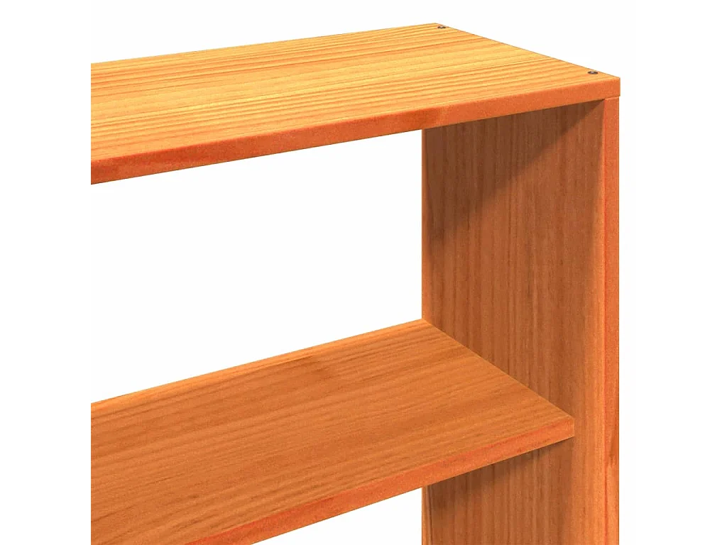 Testiera in cera marrone con contenitore 180 cm in legno massello di pino