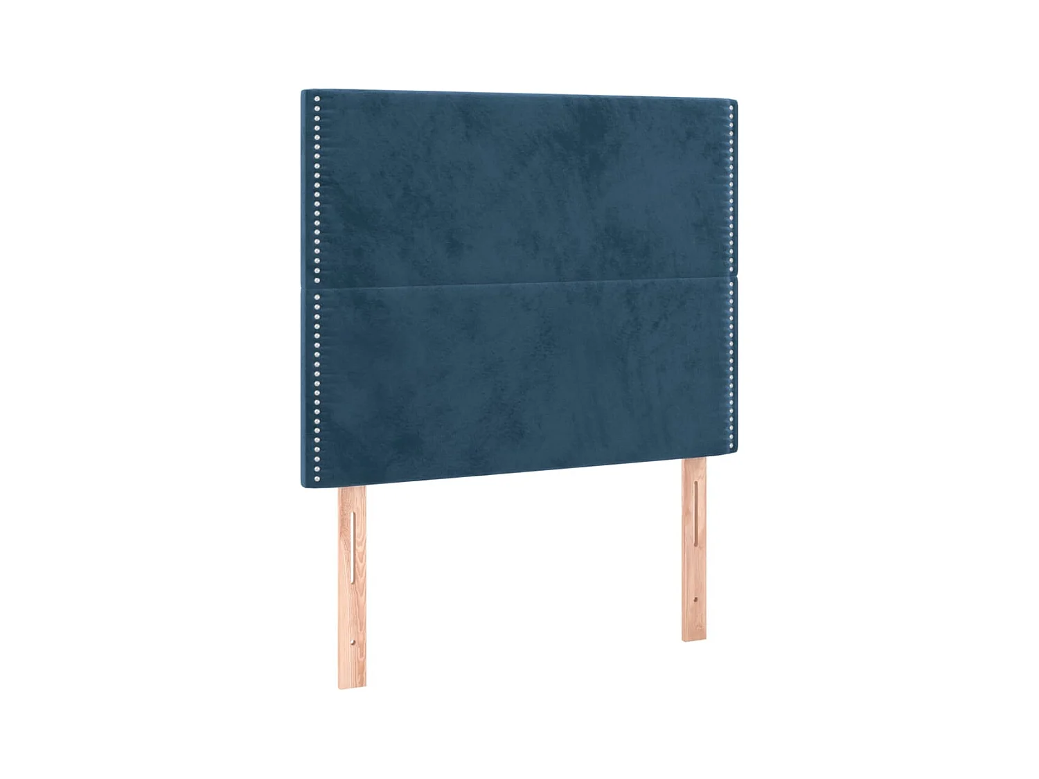 LED Hoofdbord Donkerblauw 80x5x118/128 cm Fluweel