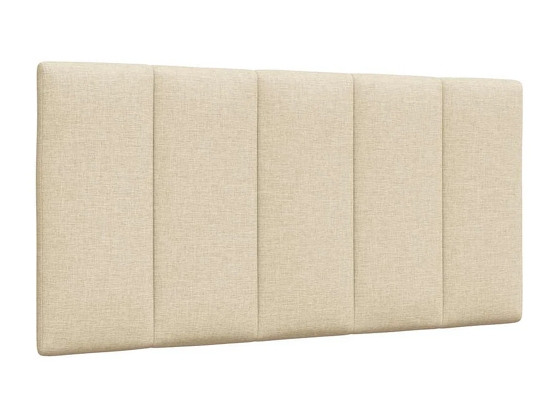 Coussin de tête de lit crème 100 cm tissu