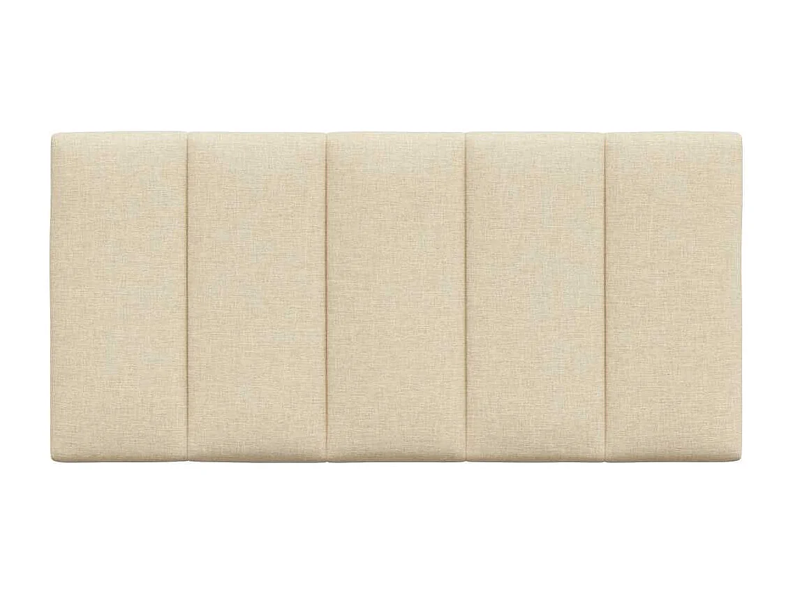 Coussin de tête de lit crème 100 cm tissu