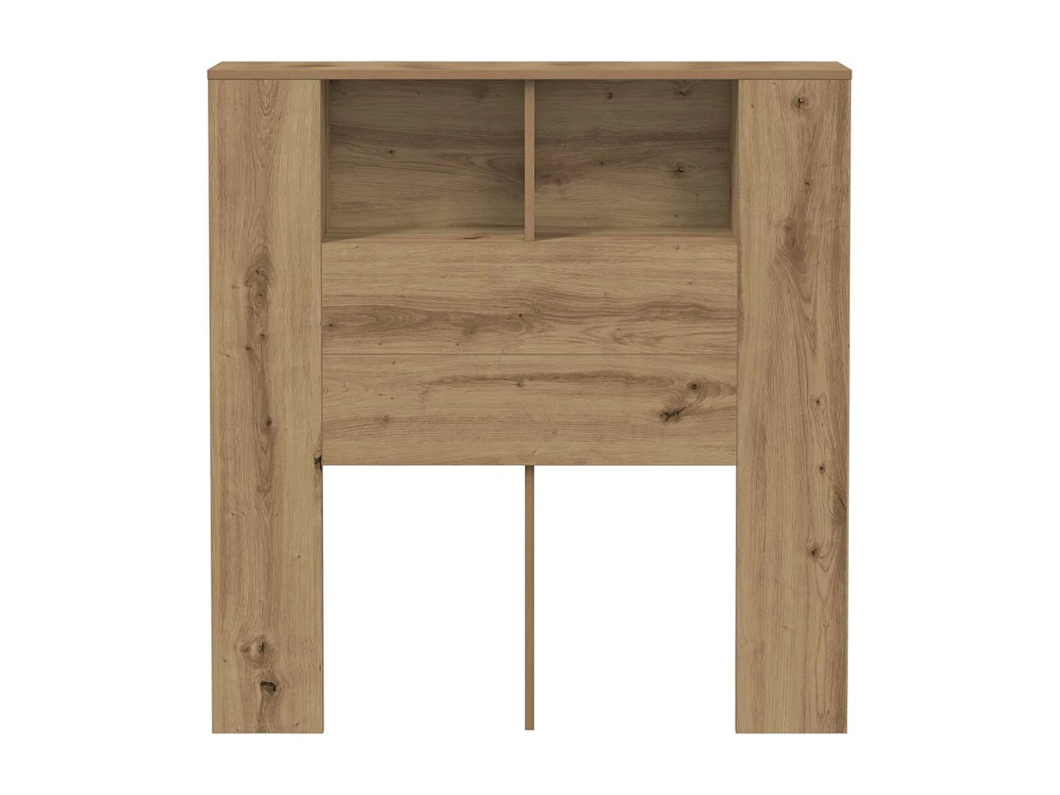 Armoire de tête de lit chêne artisanal 100x18,5x102,5 cm