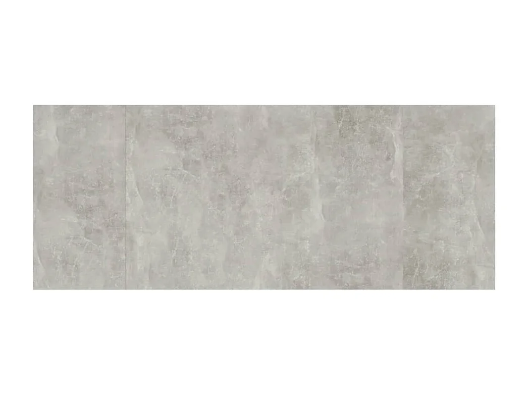 Testiera grigio cemento 200x1,5x80 cm in legno ingegnerizzato