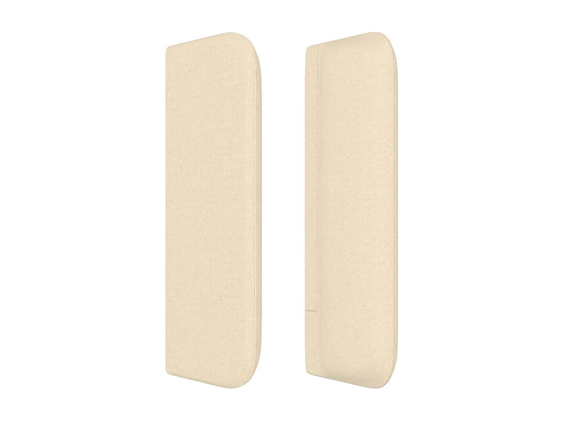 Cabecero con alas Crema 147x16x78/88 cm Tela