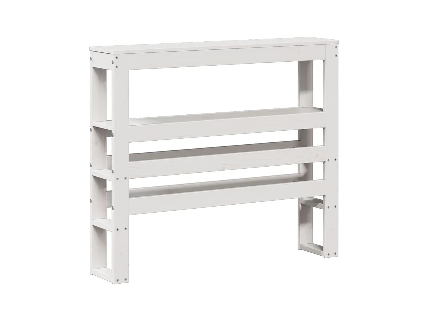 Cabecero con estantes blanco 90 cm madera maciza de pino