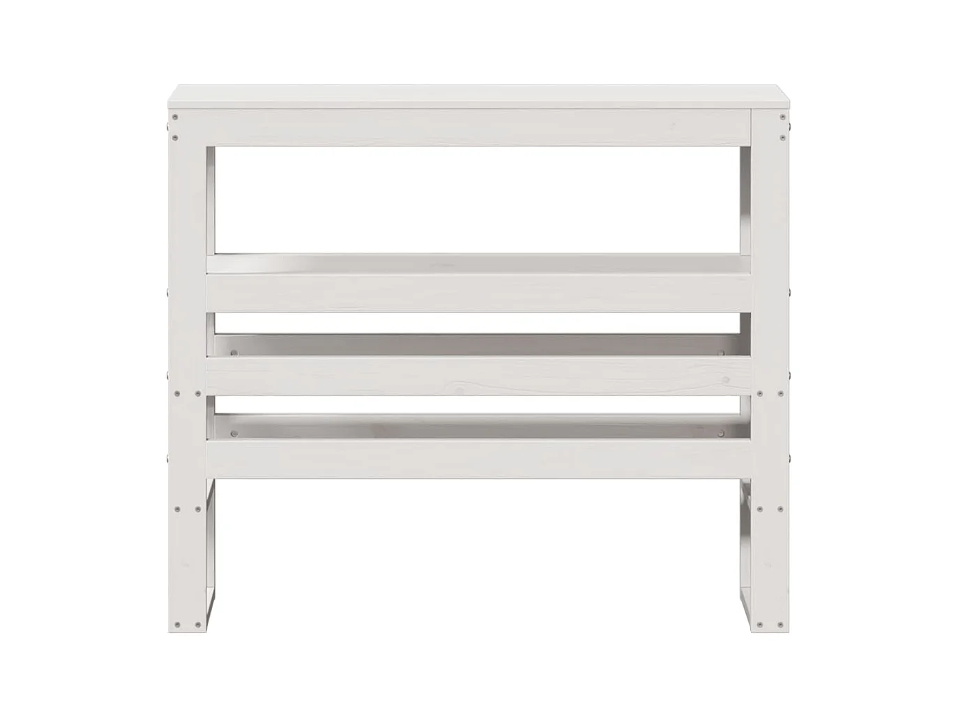 Cabecero con estantes blanco 90 cm madera maciza de pino