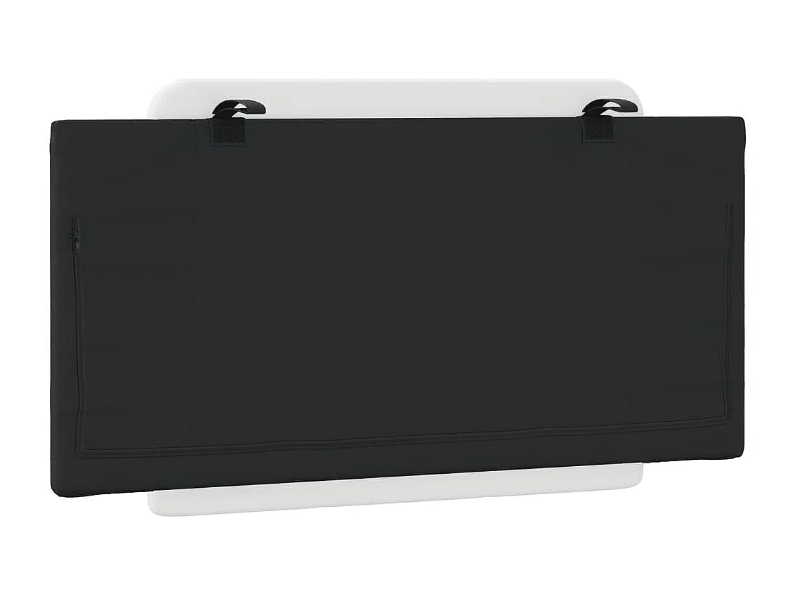 Cuscino per testiera in similpelle nero e bianco 100 cm