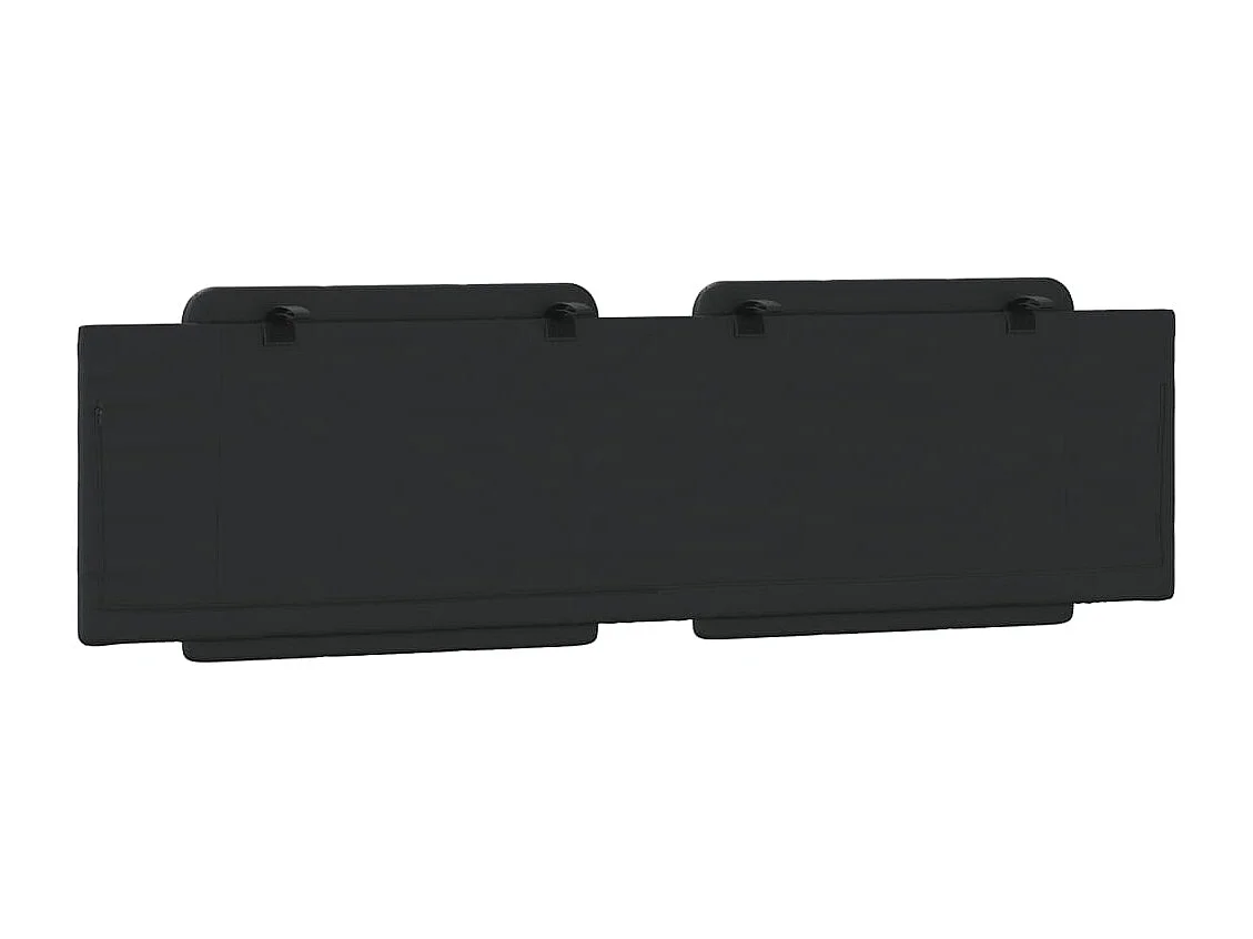 Cuscino testiera nero 180 cm in similpelle