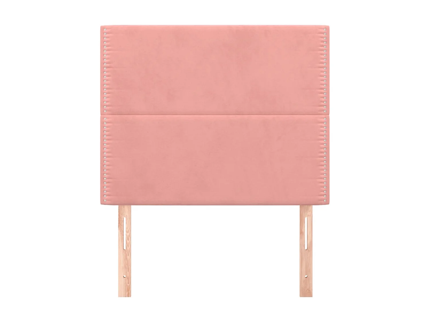Têtes de lit 2 pcs Rose 90x5x78/88 cm Velours