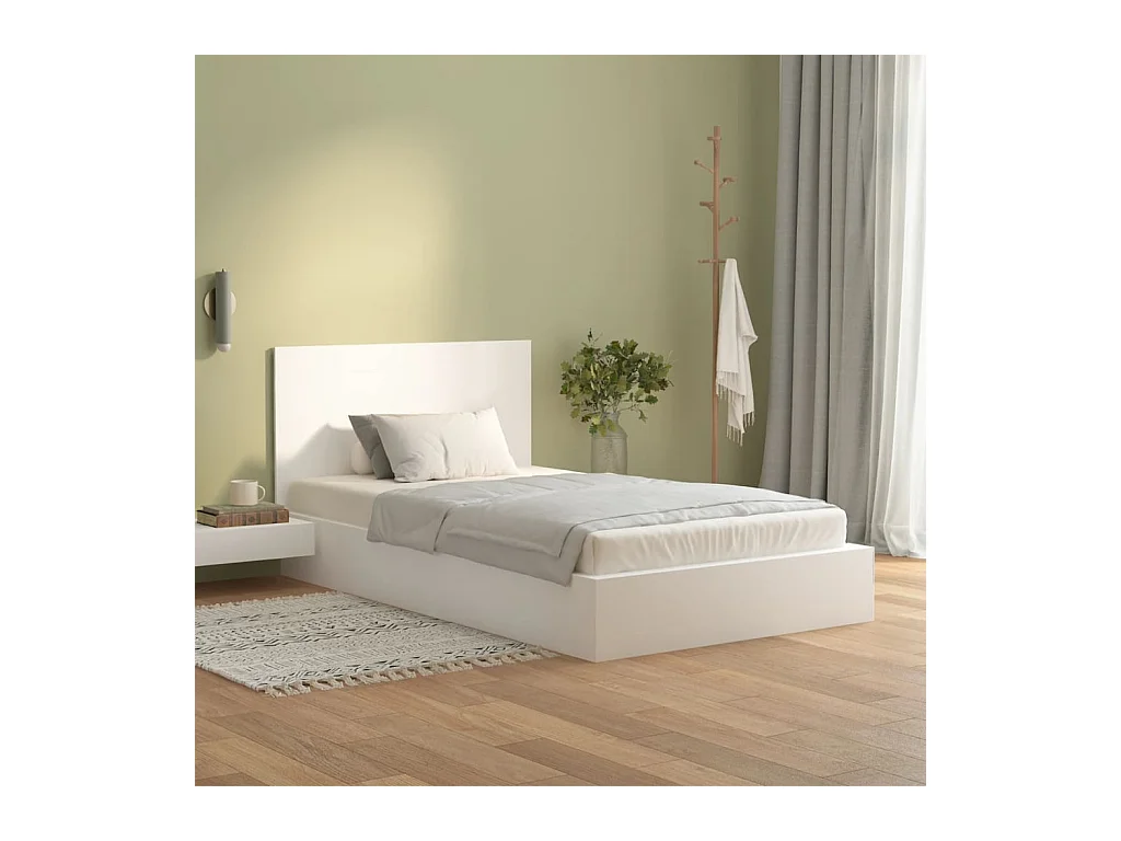 Wit hoofdeinde 120x1,5x80 cm Technisch hout