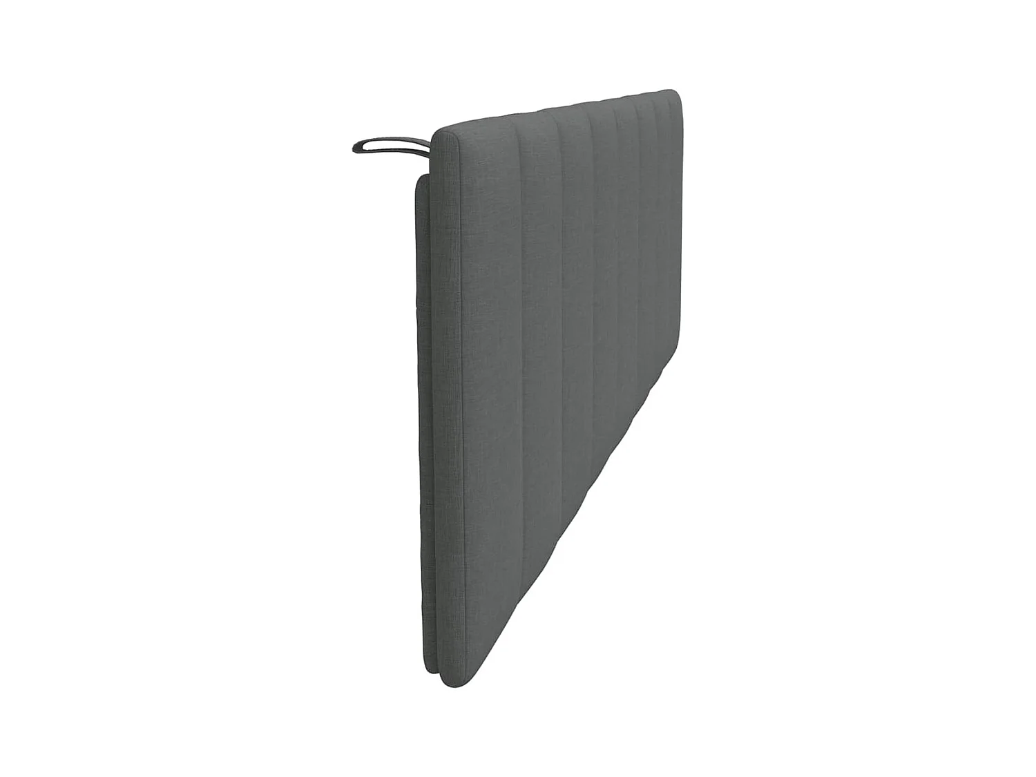 Dunkelgraues Kopfteilkissen 160 cm Stoff