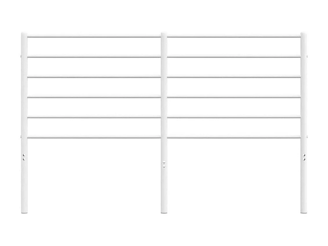 Wit metalen hoofdbord 135 cm
