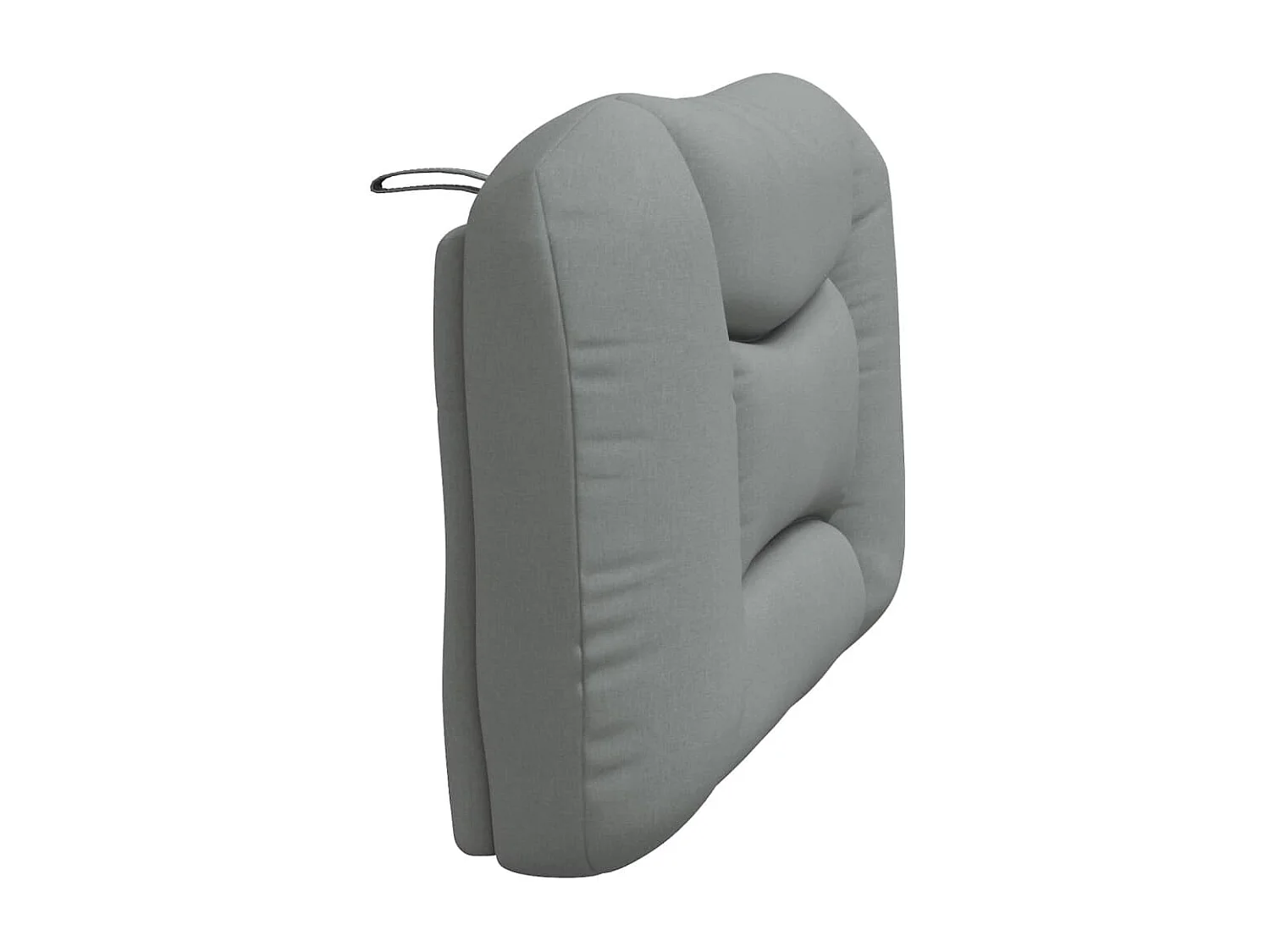 Coussin de tête de lit gris clair 100 cm tissu