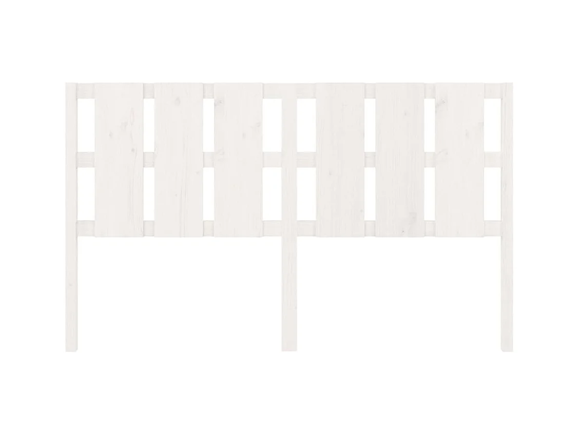 Cabecero blanco 185,5x4x100 cm madera maciza de pino