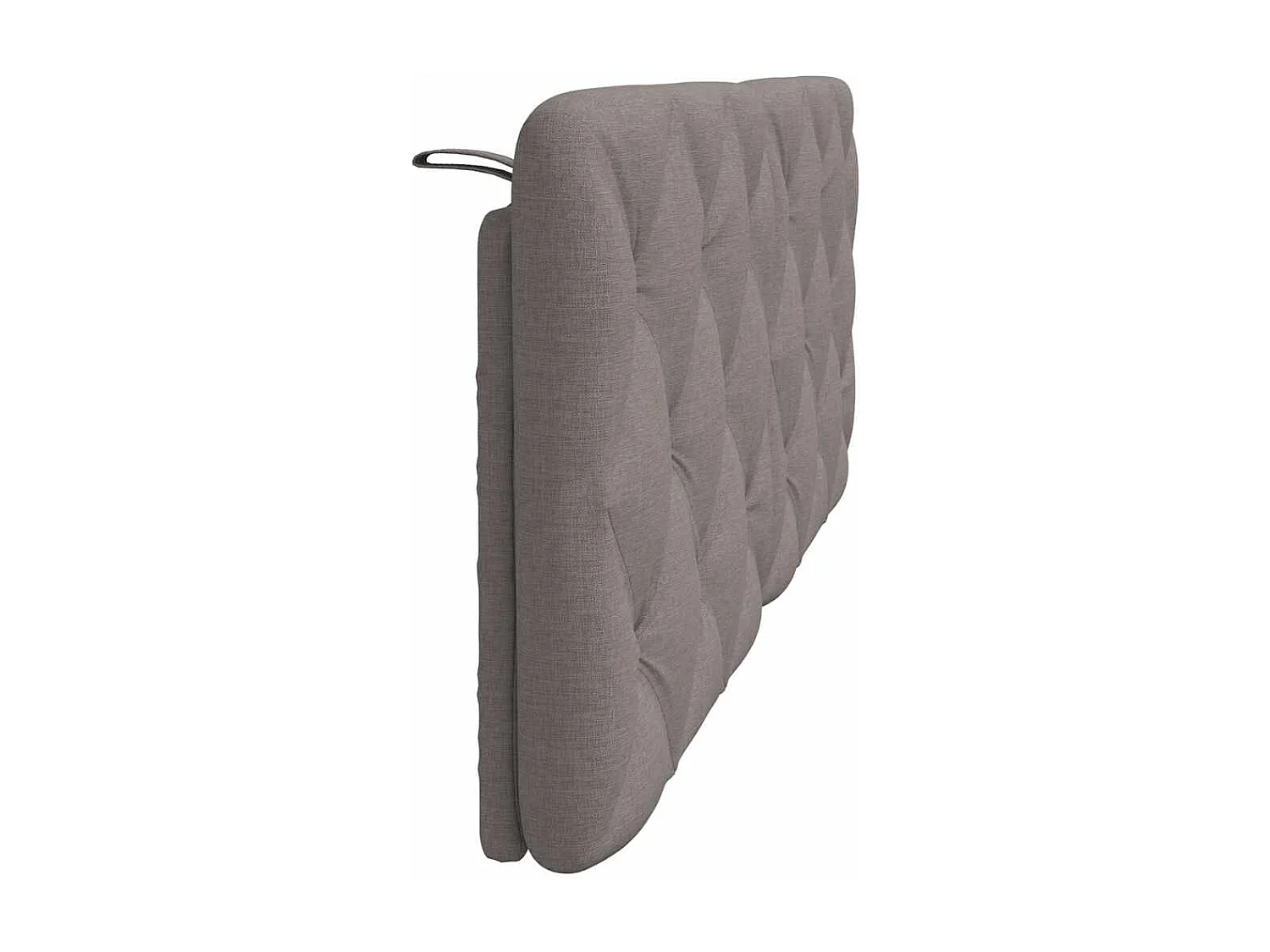 Coussin de tête de lit taupe 140 cm tissu