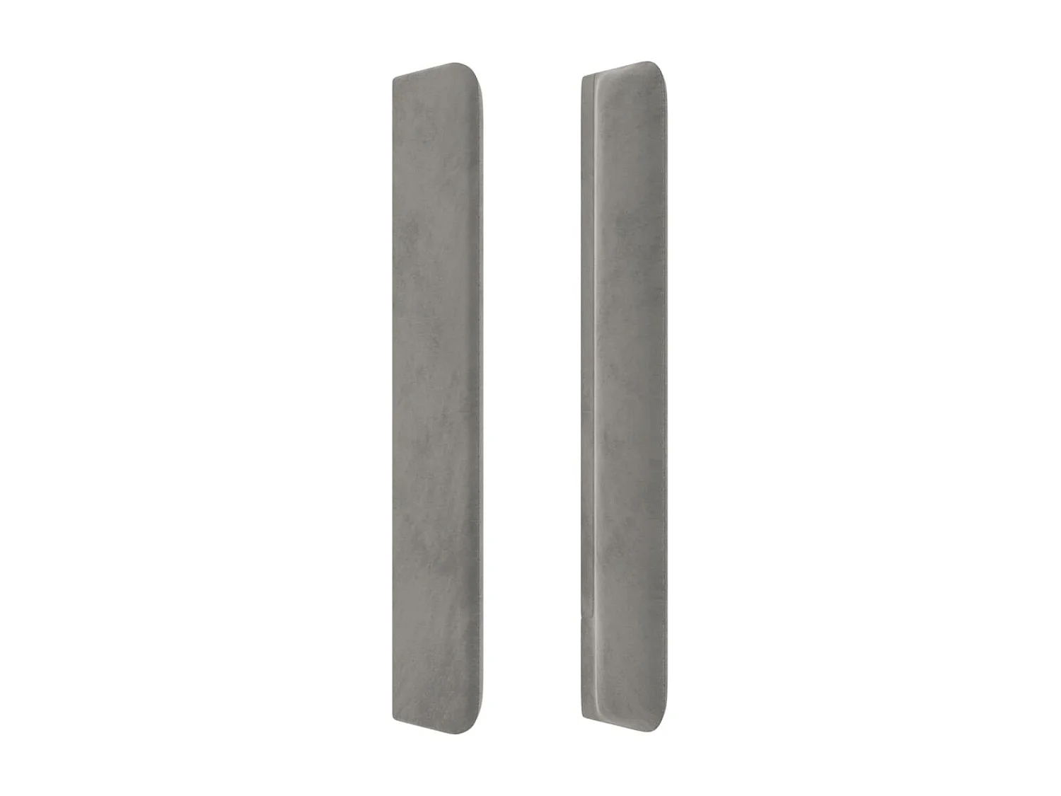 Tête de lit avec oreilles Gris clair 103x16x118/128 cm Velours