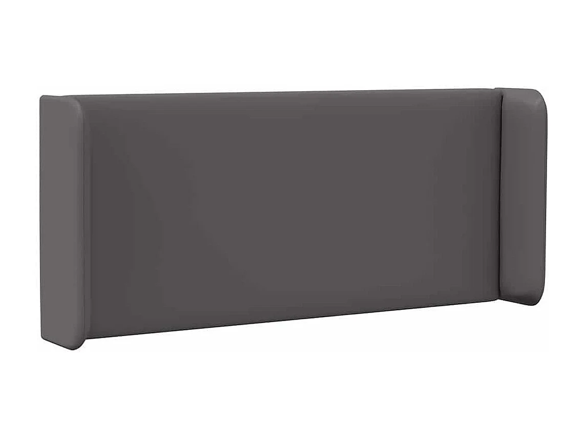 Cabecero Orejas 2 uds Gris 40 x 16 x 5 cm Piel Sintética
