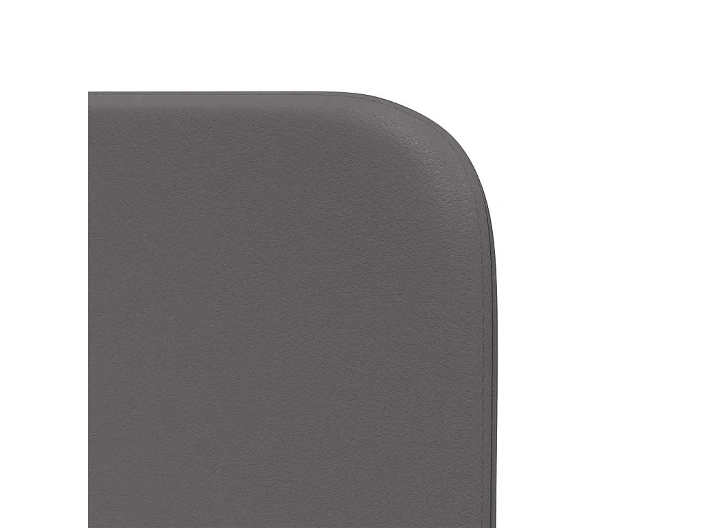 Cabecero Orejas 2 uds Gris 40 x 16 x 5 cm Piel Sintética