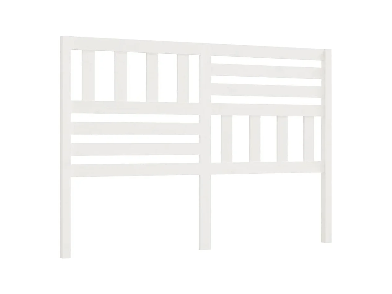 Cabecero blanco 166x4x100 cm Madera maciza de pino