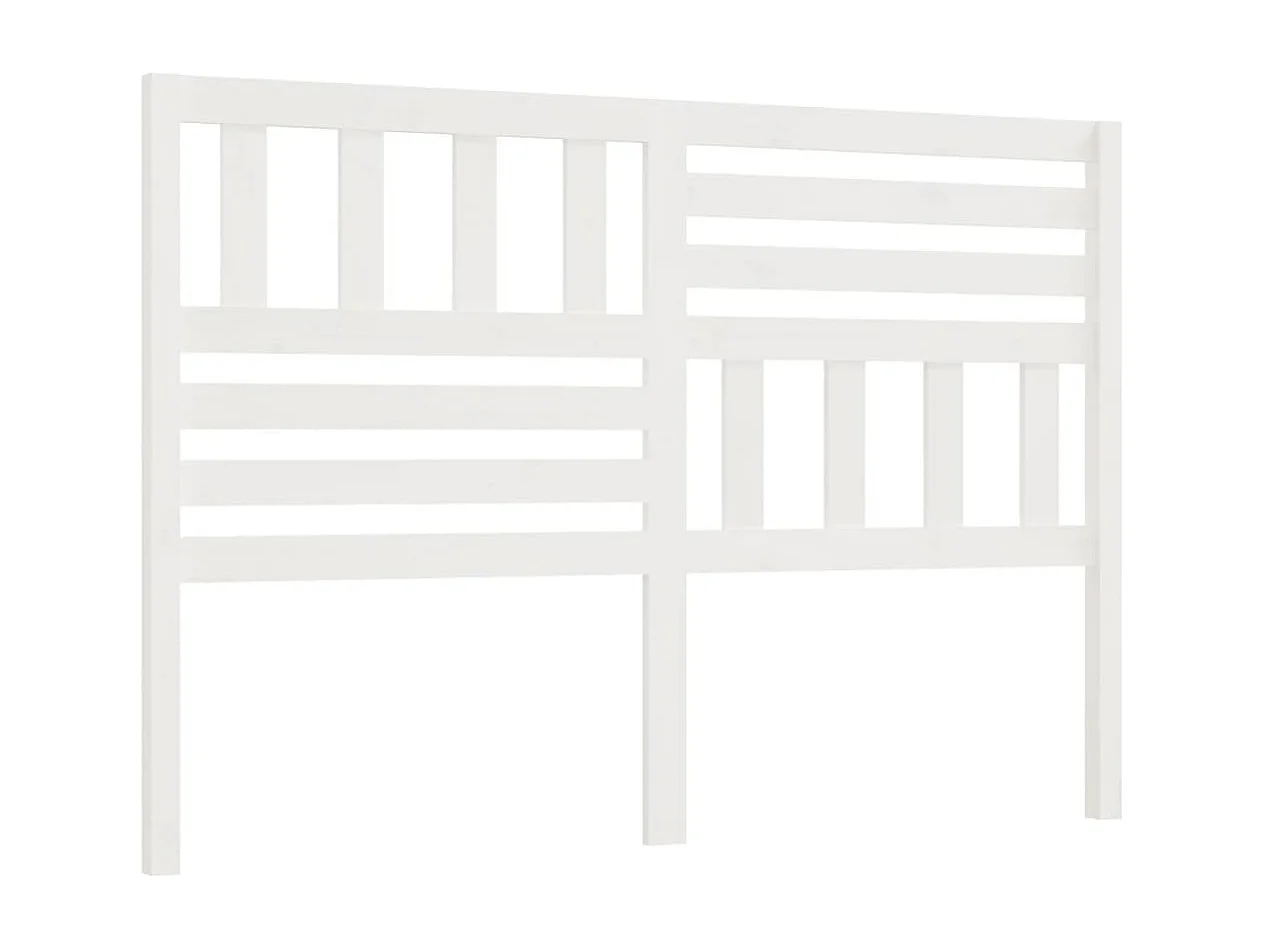 Tête de lit Blanc 166x4x100 cm Bois massif de pin