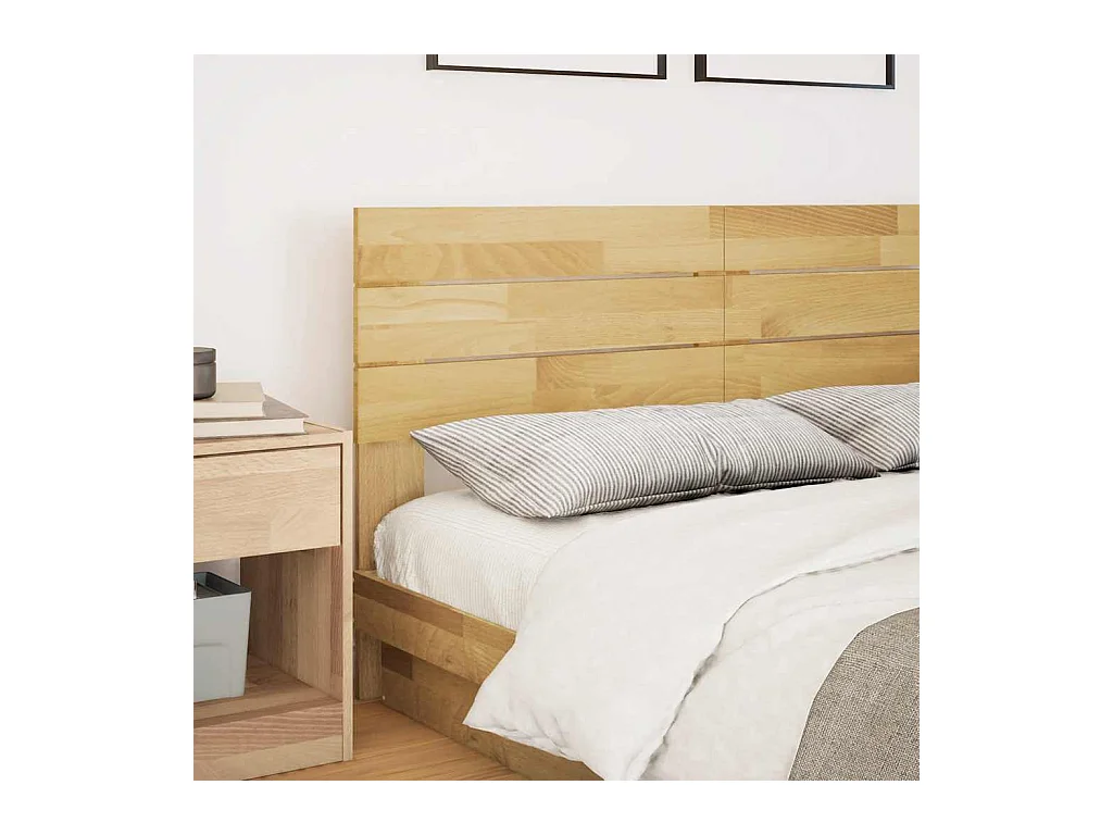 135 cm massief eikenhouten hoofdbord