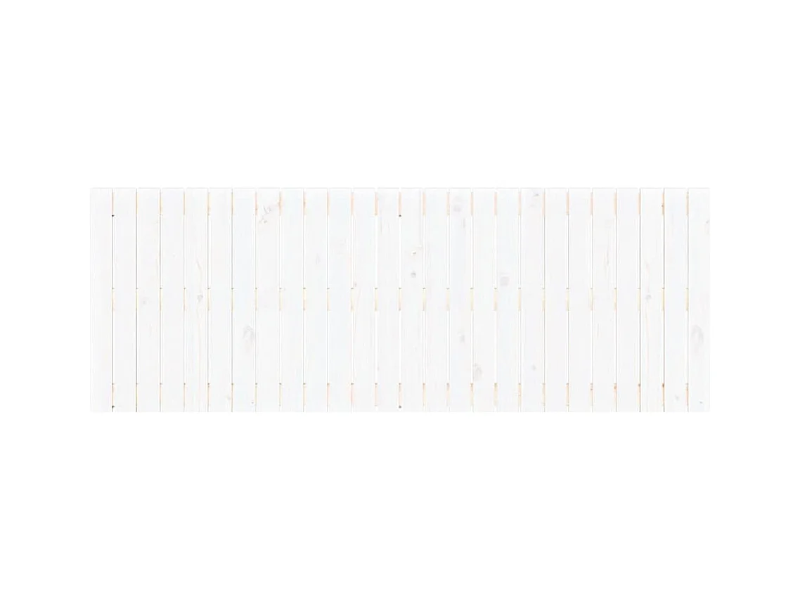 Wandhoofdbord Wit 166x3x60 cm Massief grenenhout