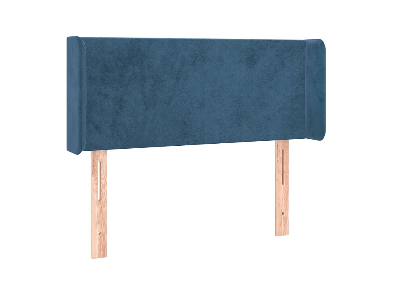 LED Hoofdbord Donkerblauw 103x16x78/88 cm Fluweel