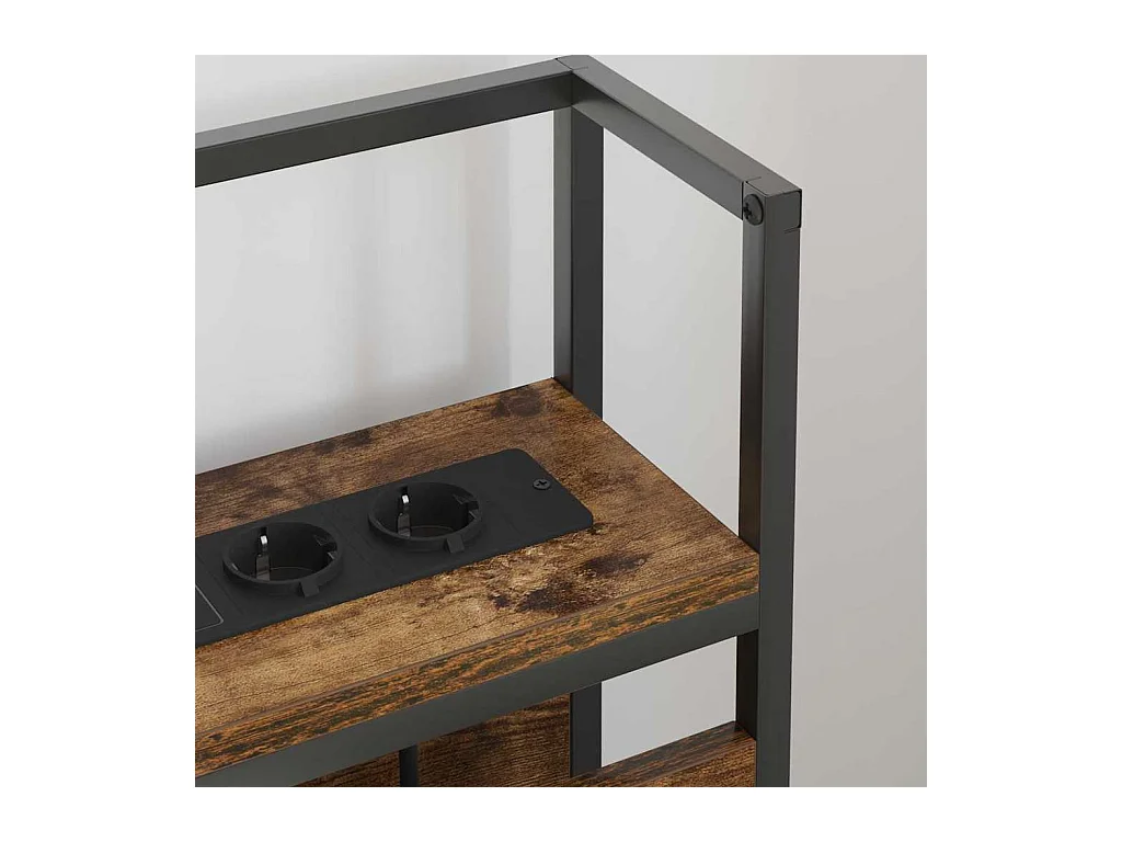 Testiera contenitore in rovere affumicato da 140 cm in legno ingegnerizzato