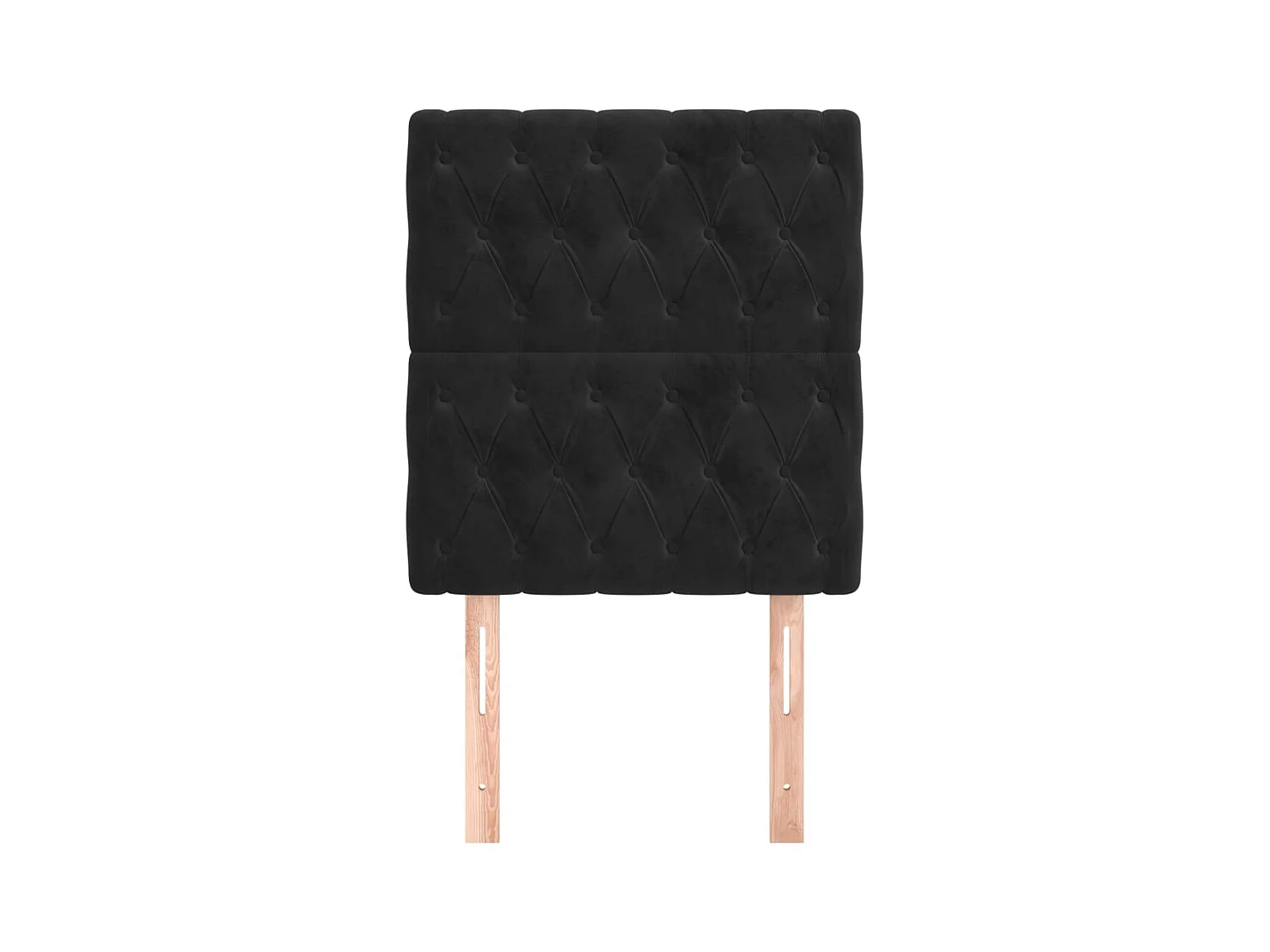 Têtes de lit 2 pcs Noir 80x7x78/88 cm Velours