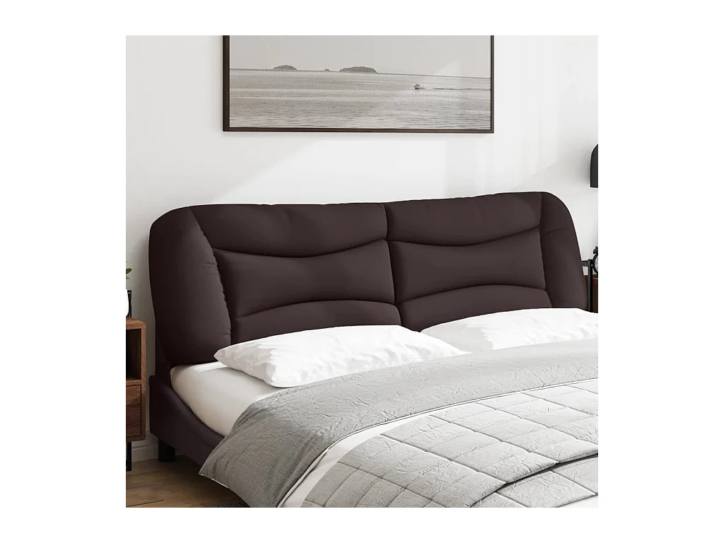 Donkerbruin hoofdbordkussen 180 cm stof