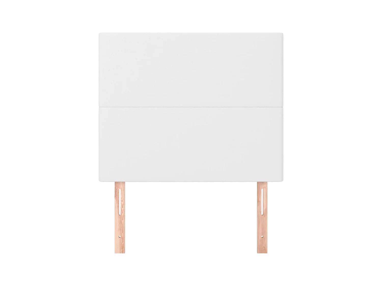 Têtes de lit 2 pcs Blanc 90x5x78/88 cm Similicuir
