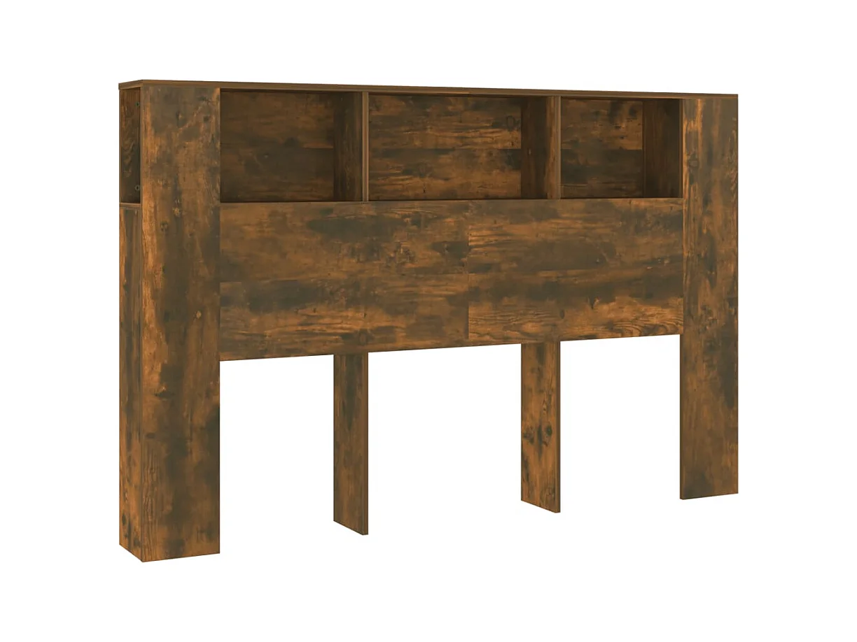 Gerookt eiken hoofdbord 160x18,5x104,5 cm