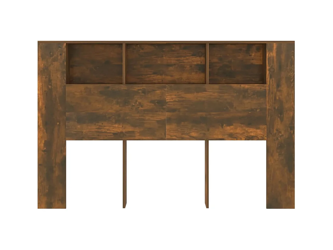 Gerookt eiken hoofdbord 160x18,5x104,5 cm