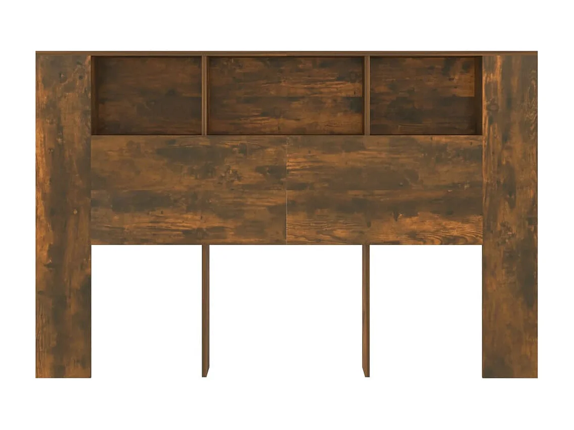 Gerookt eiken hoofdbord 160x18,5x104,5 cm