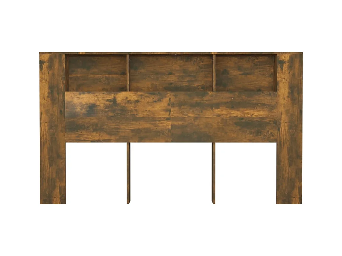 Gerookt eiken hoofdeinde kast 180x18,5x104,5 cm