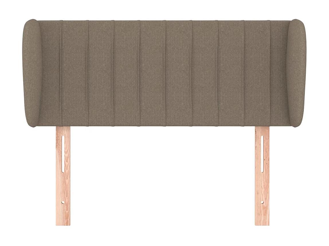 Kopfteil mit Flügeln Taupe 103x23x78/88 cm Stoff