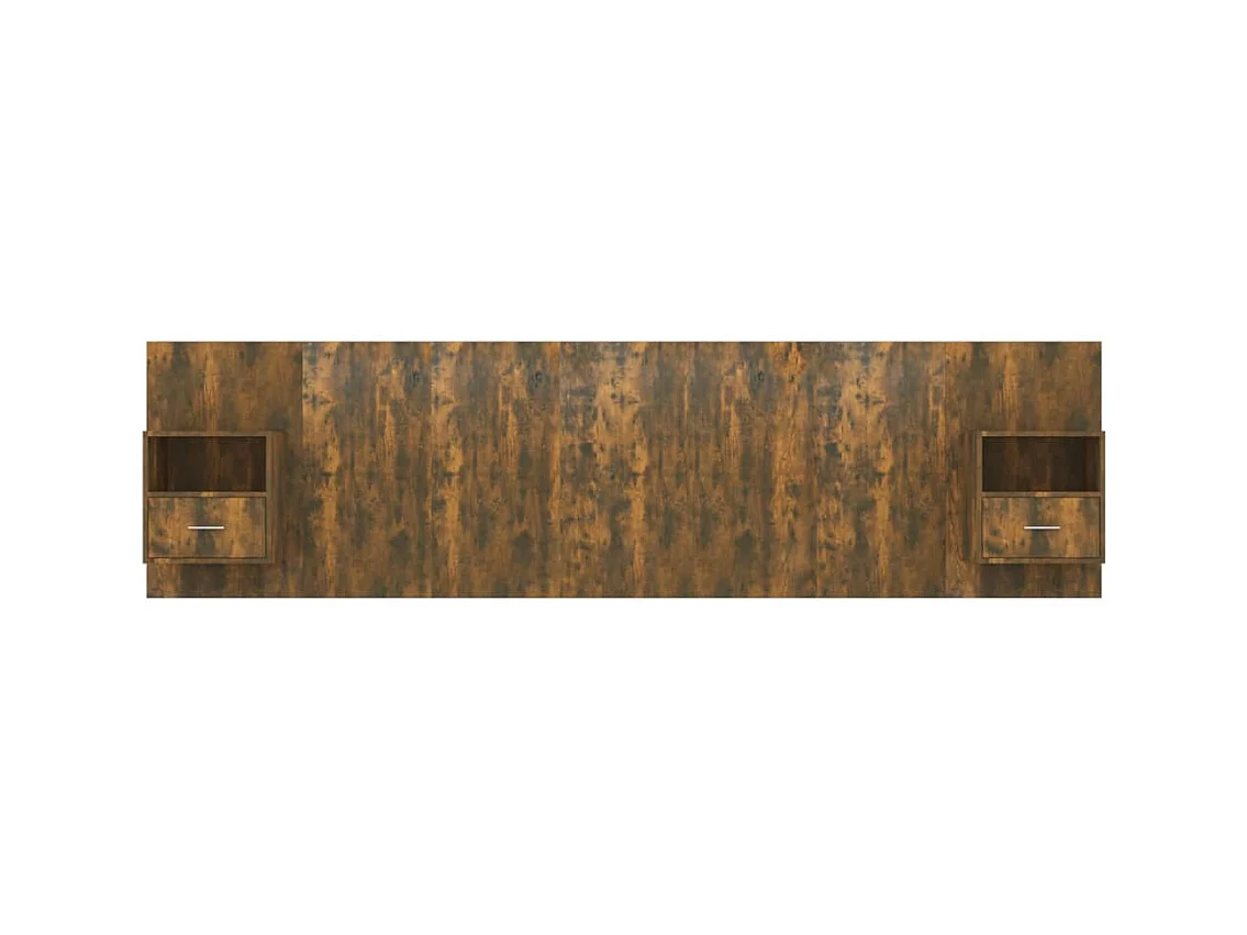 Cabecero con armarios Roble ahumado Madera de ingeniería