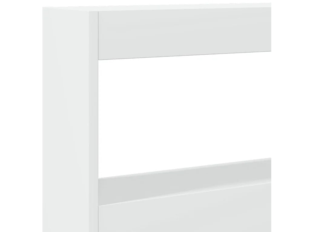 Armadio testiera con LED bianco 180x17x102 cm