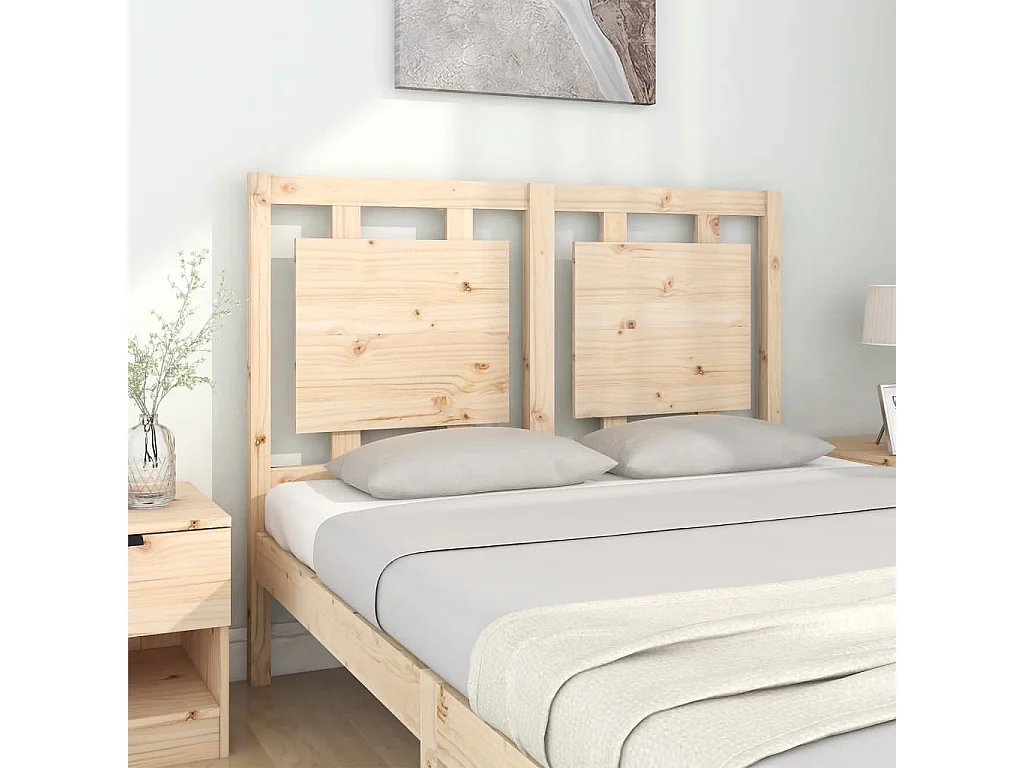 Cabecero 125,5x4x100 cm Madera maciza de pino