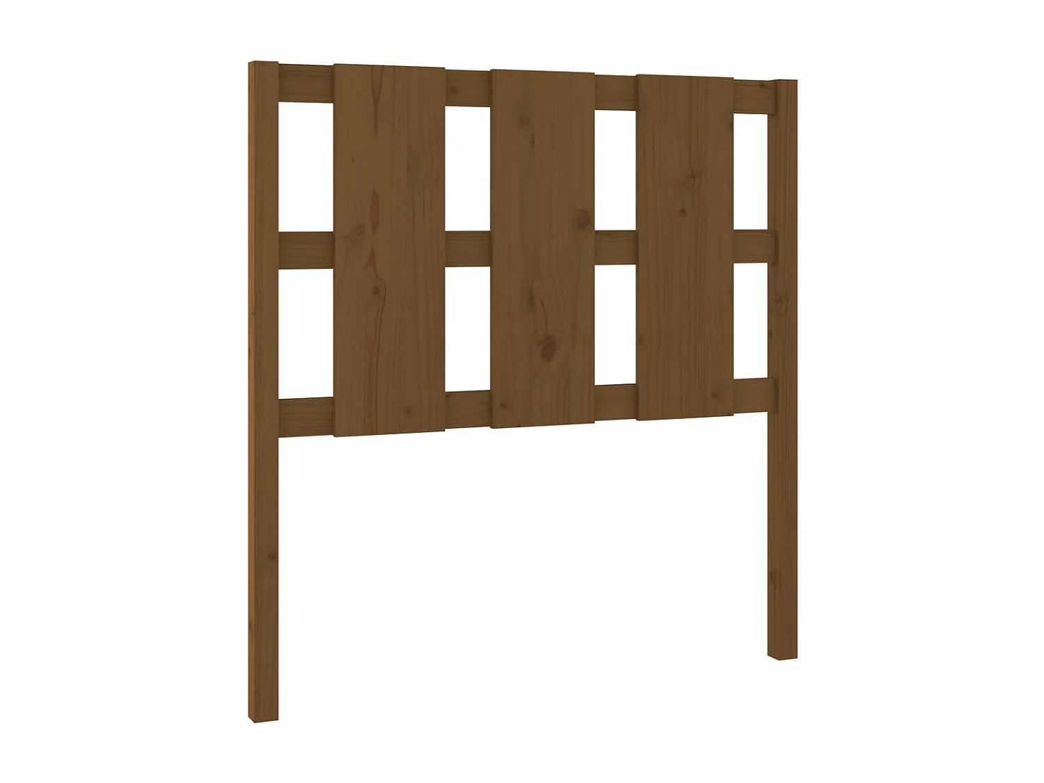 Honingbruin hoofdbord 95,5x4x100 cm massief grenenhout