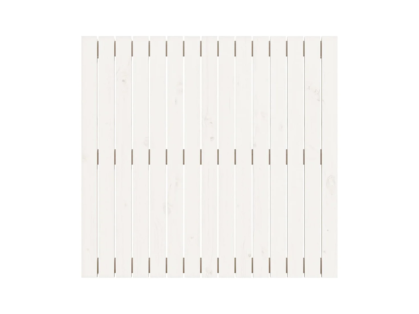 Wandhoofdbord Wit 95,5x3x90 cm Massief grenenhout