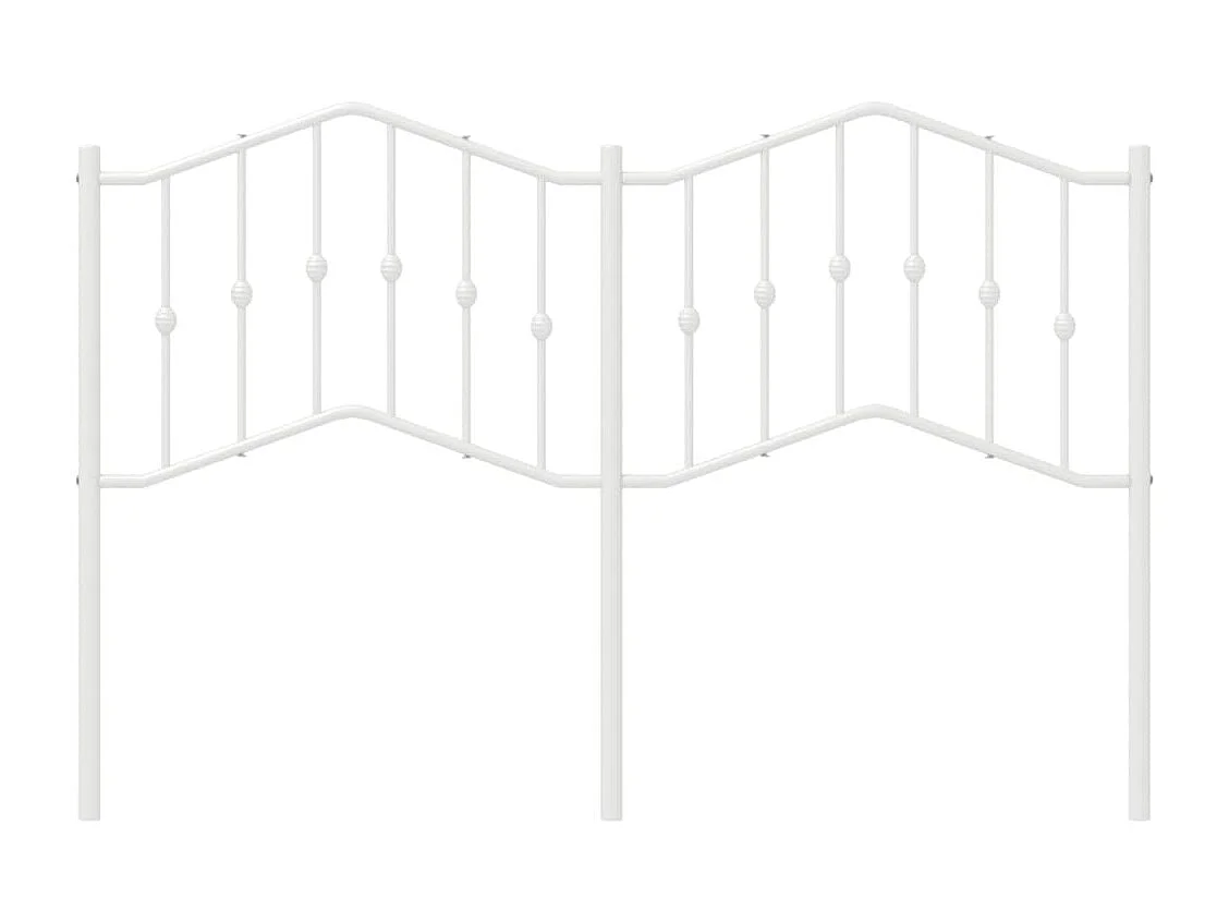 Wit metalen hoofdbord 140 cm